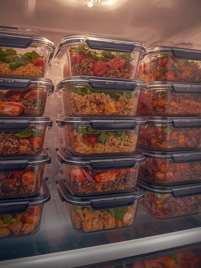 food containers in action