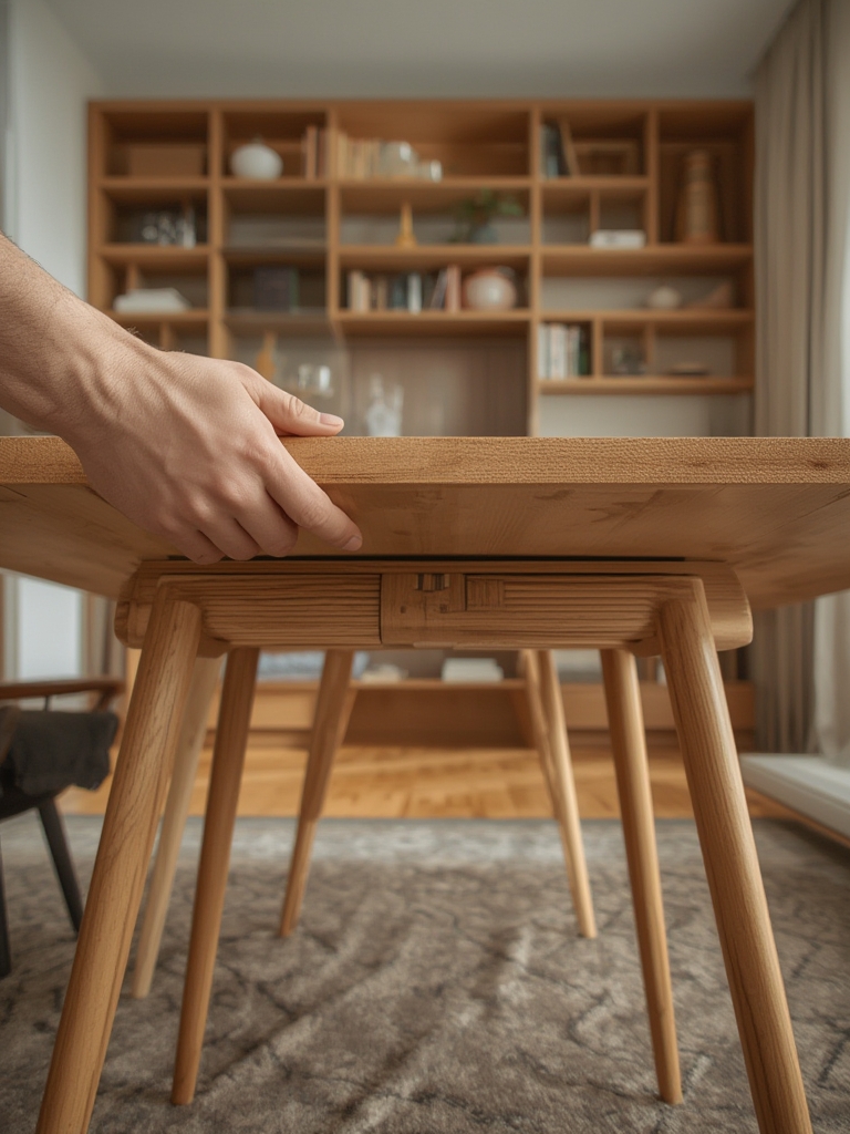 foldable dining table small apartment - Illustration 2