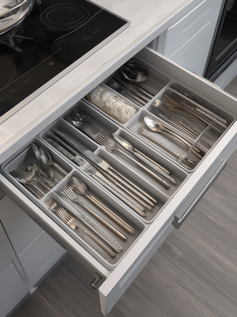 utensil organizer in action