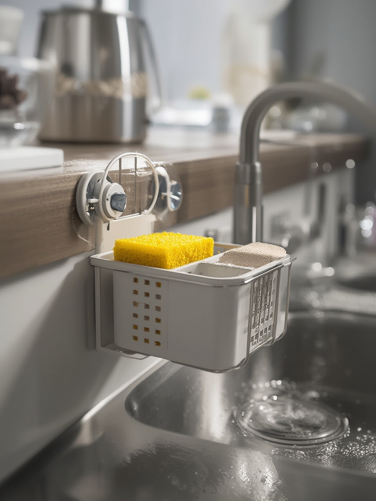 sink caddy in action