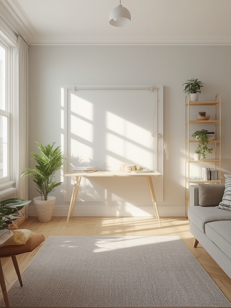 wall-mounted folding table - Illustration 3