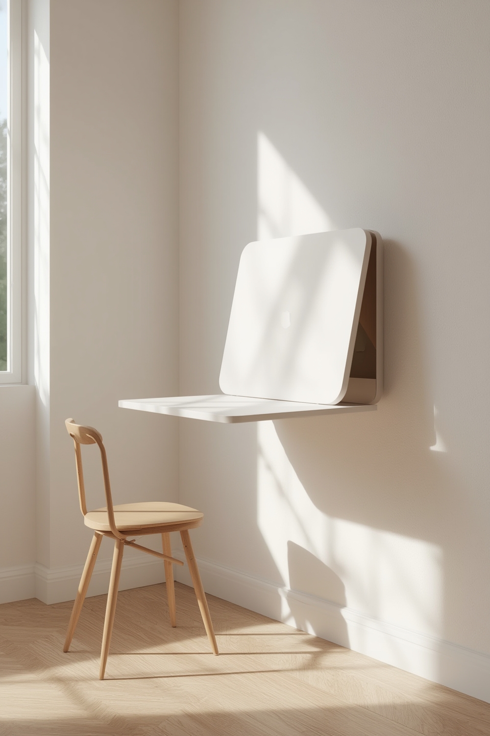 wall-mounted folding table - Illustration 1