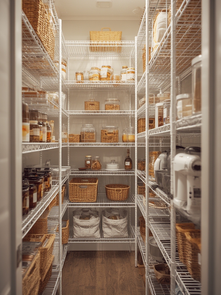 wire shelving in action