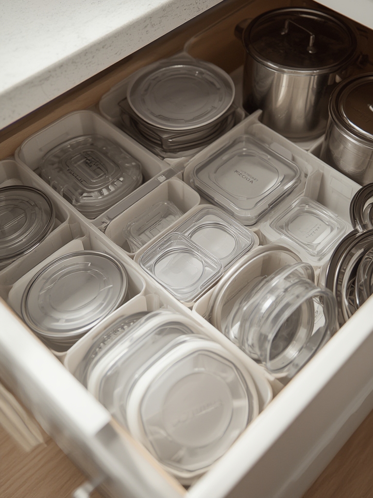 lid organizer in action